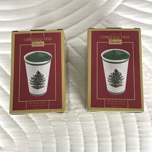 Two (2) Spode Travel Mugs